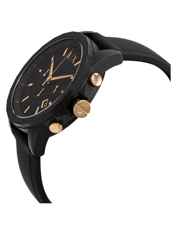 NWT Armani Exchange Chronograph Quartz Black Dial Men\'s Watch And Luggage Tag Gi main image 6